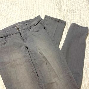Ann Taylor Loft Modern Straight Leg Jeans - Gray